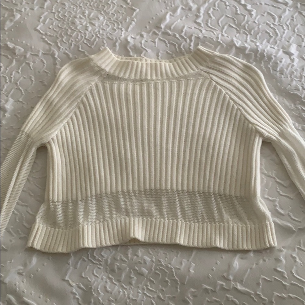 Urban outfitters cropped sweater with mesh details